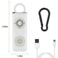 thumbnail image 2 of 130dB Personal Safety Alarm with Rechargeable Battery, LED Light, and Two-Way Operation, 2 of 4