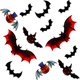 thumbnail image 5 of Adhesivo de pared de murciélagos 3D, 60 piezas de adhesivos de murciélagos de Halloween, decoración de murciélagos 3D, para paredes, ventanas y puertas de fiesta de Halloween, 5 of 5