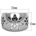 thumbnail image 2 of Luxe Jewelry Designs Women's Stainless Steel Engagement Ring with No Stone in No Stone - Size 9, 2 of 4