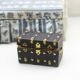 thumbnail image 6 of 1:12 Dollhouse Miniature Wooden Suitcase Luggage Model Accessories Toy Black, 6 of 7