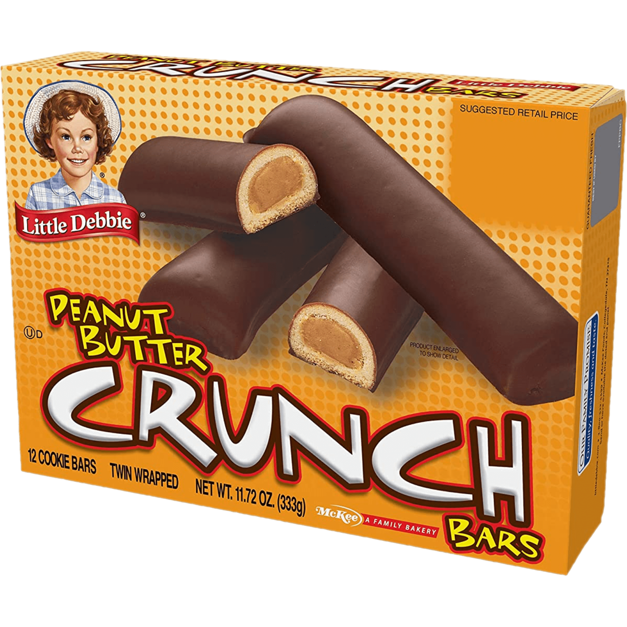 Little Debbie Peanut Butter Crunch Bars, 8 Boxes