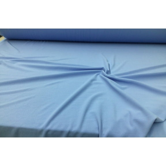 Liverpool Textured Fabric 4 way Stretch Scuba Light Blue 1N43