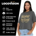 thumbnail image 4 of Harry Potter No Good Women's Boxy Cropped T-Shirt Casual Graphic Tee, 4 of 6