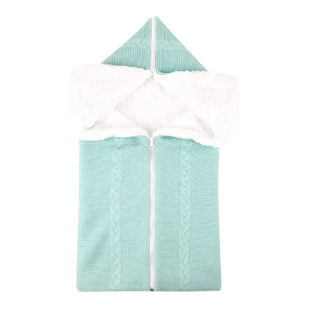 

Winter Baby Anti-Kicking Pajamas Blanket Can Open For Double-use Thickened Fleece Baby Stroller Duvet Warm Pajamas Swaddle Inner Warm Lamb Fleece Material Size 70*35cm/27.56*13.78‘‘