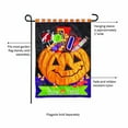 thumbnail image 6 of Evergreen Trick or Treat Halloween Pumpkin Bucket Applique Garden Flag 12 x 18 Inches Indoor Outdoor Decor, 6 of 7
