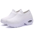 thumbnail image 3 of Zapatillas De Deporte De Punto Transpirables Para Mujer, Cómodos Zapatos Bajos Sin Cordones, Zapatos Con Colchón De Aire Para Mujer, 3 of 4