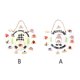thumbnail image 5 of Wosthever Colgadores de pared de Navidad Festival Accesorios de vacaciones de doble cara DIY Colgante de Colgante Entrada Casa de campo Porche Kits de decoración para fiestas estilo muñeca sentada Wosthever HA070490-02B, 5 of 6