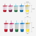 thumbnail image 2 of New Temperature Portable Multicolor Coffee Drink Ware Straw Cup Plastic Cup 9, 2 of 8