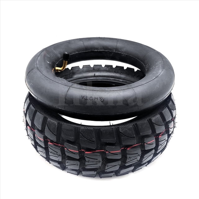 4pc 255X80 Tire Inner Tube Outer Tyre for Electric Scooter 10X Upgrade 10 Inch Off Road Tire,90 Degree
