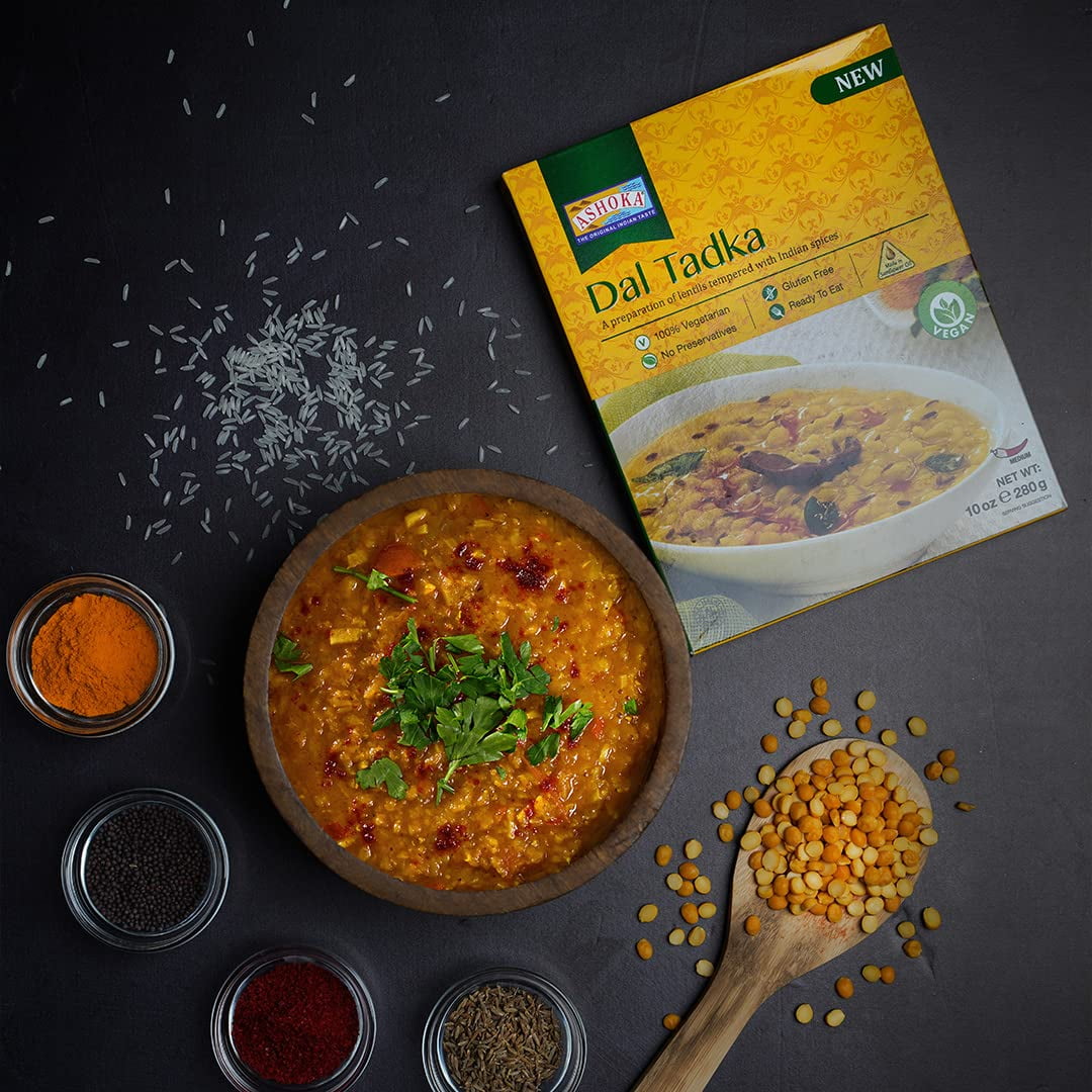 Ashoka Meals 1932, Heat & Eat Meal Kit, Customer Favorites, Kosher Certified, Plant-Based Variety Pack, On the Go Meal, Great for Picnics, Authentic Indian Food, No Preservatives, Pack of 6