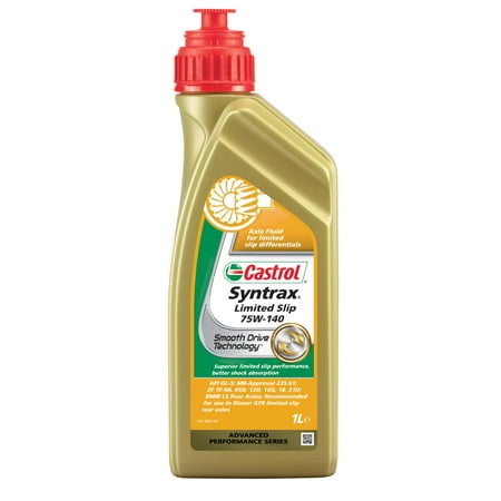 Castrol SYNTRAX Limited Slip 75W-140 Full Synthetic Gear Oil, 1