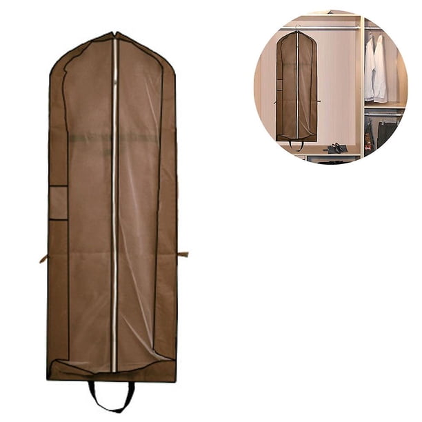 Bolsa de ropa para vestidos de novia largos Funda protectora Bolsas Plegable Portabilidad Armario Almacenamiento Bolsa de ropa de viaje para ropa Abrigos Falda larga oso de fresa Hogar