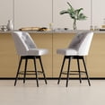 thumbnail image 2 of Accreate 26" Swivel Bar Stools with Backs, Set of 2, Modern Counter Height Chairs for Kitchen Island or Home Bar, 2 of 8