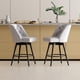 thumbnail image 2 of Yeshouse Taburetes de bar giratorios con respaldo, juego de 2 taburetes de bar de 66 cm de altura, sillas modernas para isla de cocina y bar en casa, 2 of 8