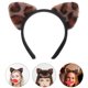 thumbnail image 4 of Diadema con orejas de gato y estampado de leopardo para mujer, accesorio para el cabello con orejas de animal esponjosas, ideal para cosplay, festivales y fiestas, 4 of 8