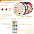 thumbnail image 5 of Yayeee Flameless Candles with Remote Flickering Battery Operated Multi Color Changing, Flowers Pattern Style, 5 of 7