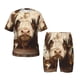 thumbnail image 1 of Balery Butterfly Cow Barrel Conjunto de Pijama Infantil de Manga Corta con Estampado – Ropa de Dormir de Algodón Suave-Medium, 1 of 6