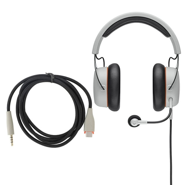 Cable de conector de audio de audio USB C A 3.5 mm, Adaptador de cable de cable de reemplazo de auriculares de cable de cable tejido de ofc parauriculares mmx150, 1.2 metros