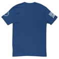 thumbnail image 2 of PLAYING BASS FOR JESUS Fitted mens T-shirt (Royal Blue, L), 2 of 2