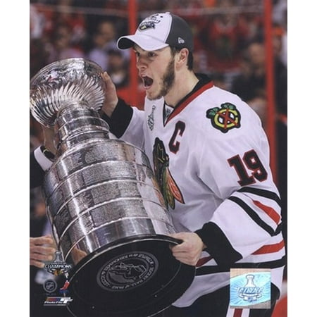 Jonathan Toews with the 2009-10 Stanley Cup