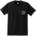 thumbnail image 2 of JOES SURF SHOP Men's Fins Up Logo Heavyweight Pocket T-Shirt-4XL-Black with White Logo, 2 of 4