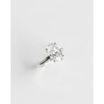 thumbnail image 4 of solitaire jewels 3.75CT Oval Moissanite Solitaire Engagement Ring For Women, 18K White Gold, 4 of 5