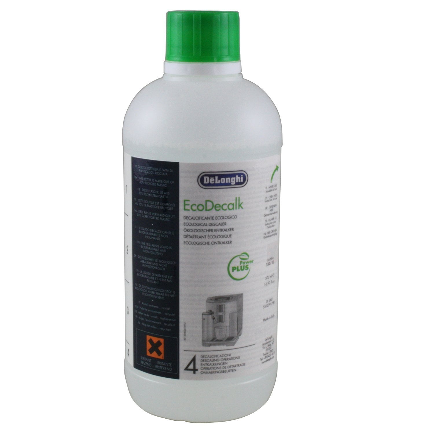 Fruit vegetables accurately Telegraph De'Longhi EcoDeCalk Natural Descaler Cleaner for Coffee Machines 0.5L -  Walmart.com