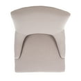 thumbnail image 5 of SAFAVIEH Lotus 19''H KD Side Chair Set of 2 Flat Black Nail Head Taupe Linen, 5 of 7