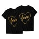 thumbnail image 5 of Camisetas unisex con cuello redondo LOVE Print Blusas cómodas clásicas Tops de San Valentín Pompotops  oipoqjl3740, 5 of 5