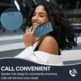 thumbnail image 5 of Wallet Case for Samsung Galaxy A56 5G, Classic Shockproof PU Leather Magnetic Flip Cover with Card Holder Stand Feature and Full Body Protection Phone Case Cover for Samsung Galaxy A56 5G, Blue, 5 of 10