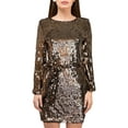 thumbnail image 4 of Sonja By Sonja Morgan Women's Goldie Glitter Belted Dress, 4 of 6