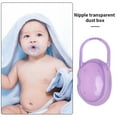 thumbnail image 5 of "Baby Infant Pacifier Box Holder Portable Dust Proof Newborn Travel Storage Case, Purple", 5 of 9