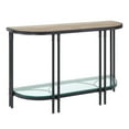 thumbnail image 2 of Acme Furniture ACME Brantley Sofa Table, Oak & Sandy Black Finish, 2 of 4