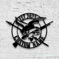 thumbnail image 2 of Craftnamesign Custom Fish Duck Hunting Metal Wall Art LED Light, Custom Hunter Name Sign Home Decor, 2 of 5