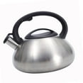 thumbnail image 1 of Tetera silbante de 3 l con asa, de ebullición rápida, portátil, de acero inoxidable, para cocina al aire libre, leche, té y agua, 1 of 7
