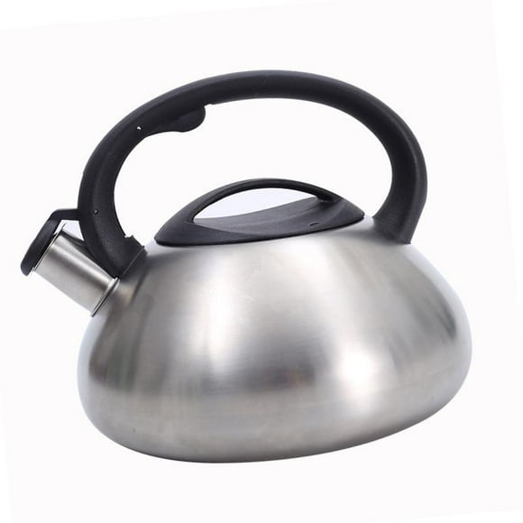 Tetera silbante de 3 l con asa, de ebullición rápida, portátil, de acero inoxidable, para cocina al aire libre, leche, té y agua