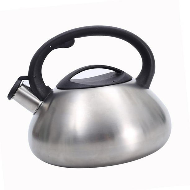 Tetera con sonido silbante, tetera de agua de 3L con mango ergonómico, tetera ligera con silbato para estufa, para café al aire libre