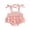 Pink, variant on BemeyourBBs Newborn Baby Girl Summer Clothes Cute Infant Baby Girl Cotton Linen Outfit Bubble Romper 0 3 6 12 18 Months Strap Tie-up Sleeveless Layered Bodysuit Jumpsuit Playsuit