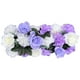 thumbnail image 2 of Decoración de pared en 3D, flores de , fondo de pared artificiales para decoración de habitación de uñas de guardería, Violeta Macarena Paneles de pared de flores, 2 of 7