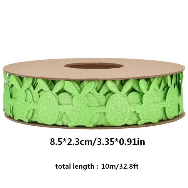 Easter Ribbon Polyester Fabric 10 Meters for Gift Packaging, Party Styling and Easter Ambiance