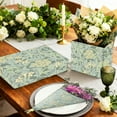 thumbnail image 6 of Vintage Floral Green Tissue Paper - Natural Retro Party Decor & Gift Wrapping Supplies, 6 of 7