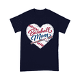 thumbnail image 5 of Baseball Mom Heart Graphic Tee, 5 of 6