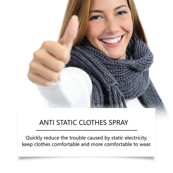 AntiStatic Clothes Spray - Instant Wrinkle Reduction & Fabric Protection, Safe for All Fabrics, Long-Lasting Effects