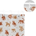 thumbnail image 5 of FREEAMG Cute Monkeys Shower Curtain with Hooks, Waterproof Washable Fabric Shower Curtain for Bathroom Bathtub Decor, 60"x 72", 5 of 6