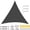 Black, variant on 3×4×5M Right Angle Triangle Shade Sail with Hardware Kit Waterproof Oxford Sun Canopy for Patio Garden Pool