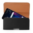 thumbnail image 2 of Vegan Leather Tan Interior Holster Carrying Case with Belt Loop and Clip for HTC U12 plus / Desire 12 Plus / U11 Plus, 2 of 5