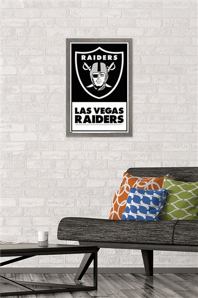 NFL Las Vegas Raiders - Logo 21 Wall Poster, 14.725" x 22.375", Framed