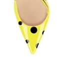 thumbnail image 4 of XYD Women Polka Dots D'Orsay Pumps Pointed Toe Stiletto High Heels Slip-on Fashion Club Party Shoes Size 11.5 Yellow, 4 of 4