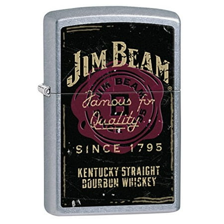 Zippo Jim Beam Whiskey Label Pocket Lighter, Street