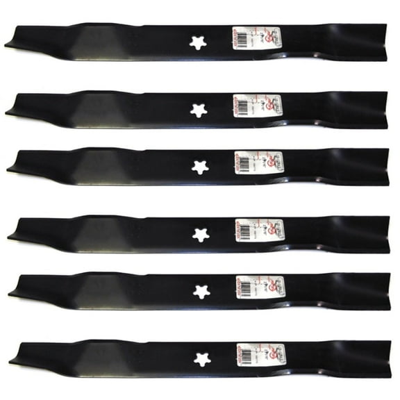 (6)  12563 Rotary Blades Compatible With Husqvarna 532139775, 139775, 532 13 97-75, 532-139775